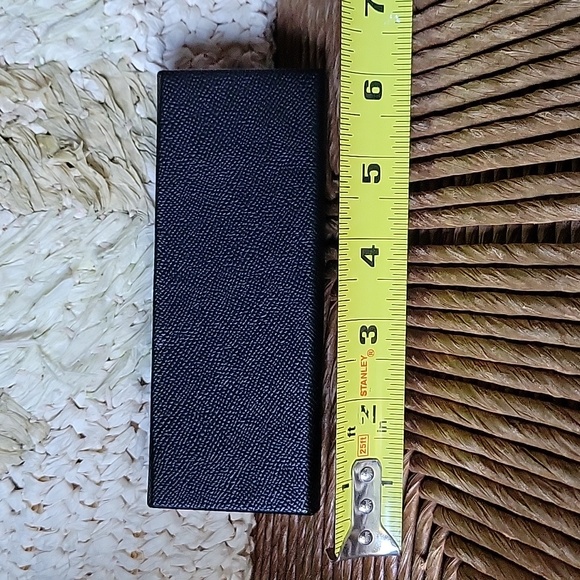 Furla black hard eyeglass/sunglass case with lens wipe - Picture 3 of 9